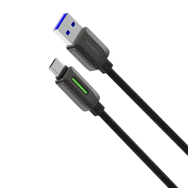Powerology 12W Braided USB-A to USB-C Cable