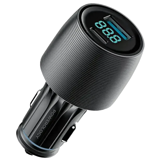 Powerology Velox 66W Dual-Port Car Charger