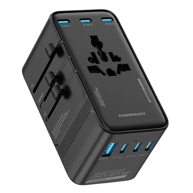 Powerology Spetrova GaN Multi-Port Universal Adapter PD 140W