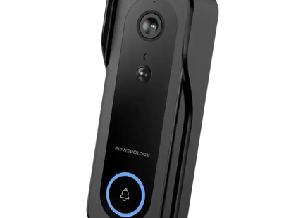 Powerology IP65 265GB 3MP Infrared Smart Camera Doorbell 5200mAh with Voice