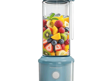 Powerology Press & Refresh Portable Blender Light Blue