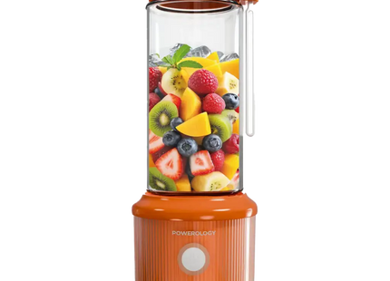 Powerology Press & Refresh Portable Blender Orange