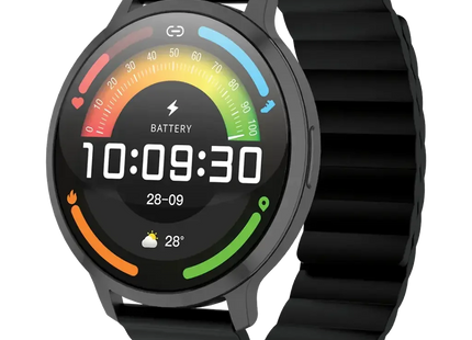Powerology Aura Smart Watch 1.73" Display Black
