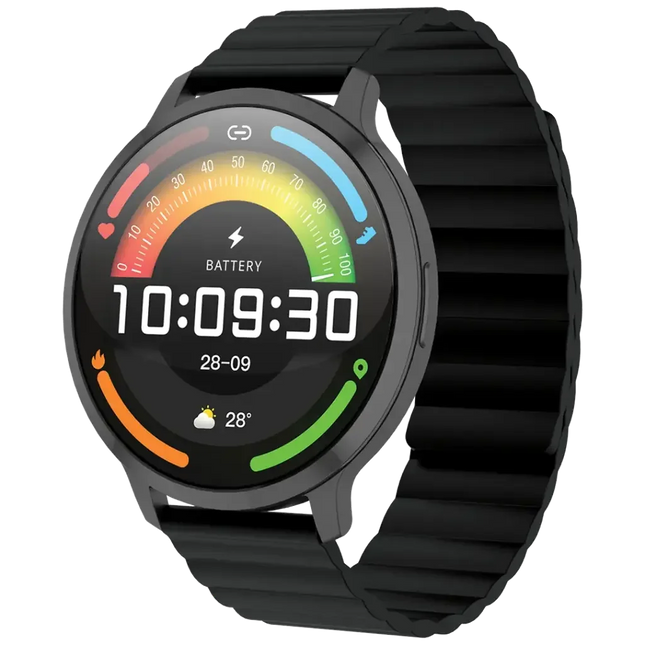 Powerology Aura Smart Watch 1.73" Display Black