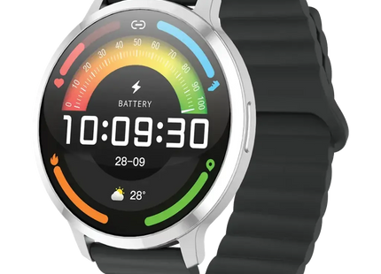 Powerology Aura Smart Watch 1.73" Display Silver