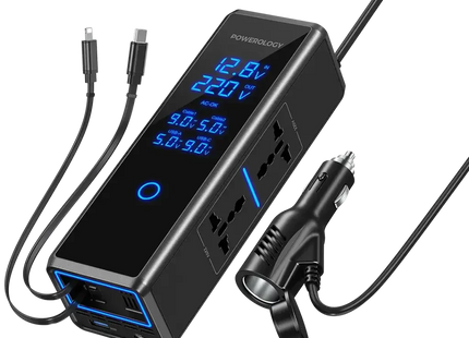 Powerology 300W  | x2 AC Socket Car Power Inverter
