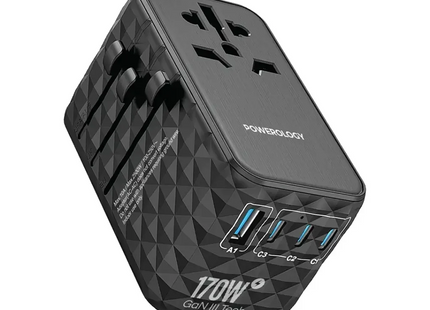 Powerology Universal Charger 4-Port Fast Charging + AC