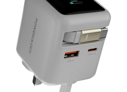 Powerology Halo Dual-Port GaN Charger White