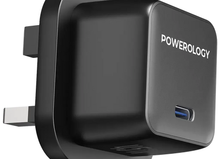 Powerology QX 45W Pocket-Sized GAN Adapter Black