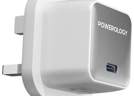 Powerology QX 45W Pocket-Sized GAN Adapter White
