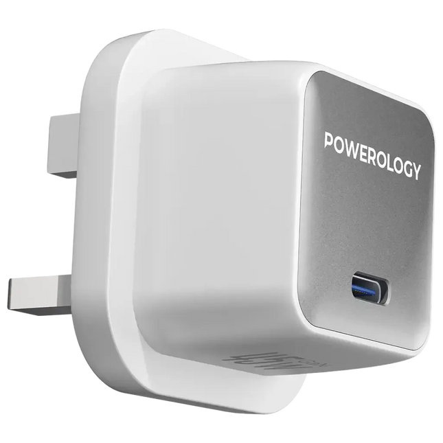 Powerology QX 45W Pocket-Sized GAN Adapter White