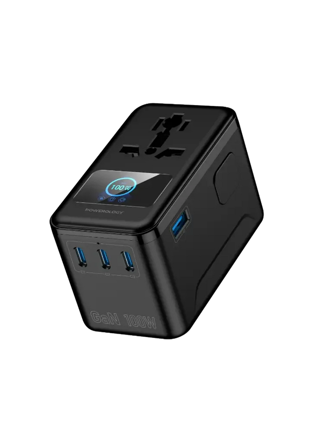 Powerology Voltvoya GaN Travel Adapter PD 100W