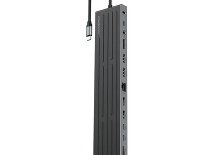 Powerology Nexis 13 In 1 Multi-Display USB-C Hub & Laptop Stand