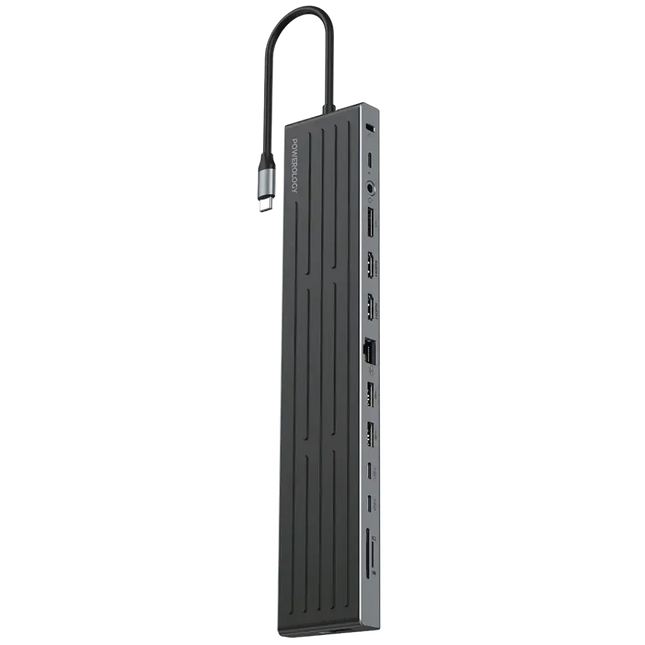 Powerology Nexis 13 In 1 Multi-Display USB-C Hub & Laptop Stand