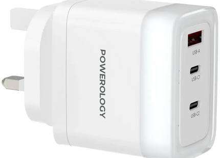 Powerology Lunex Series Fast Charging Adapter PD 65W White
