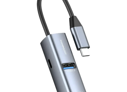 Powerology Aluminum Mini USB-C HUB