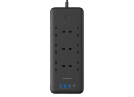 Powerology 6 AC Multi-Port Power Strip 48W