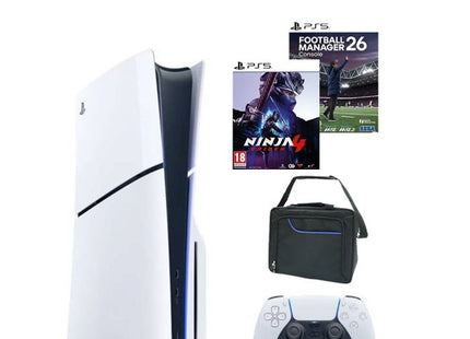 PlayStation 5 Slim Console + 2 Games + Carrying Case