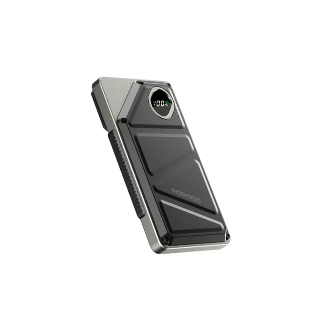 Porodo 10000mAh Power Bank Built-In Type-C & Lightning Black