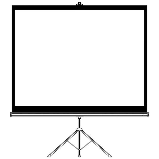 Porodo 100" Tripod Projection Screen White