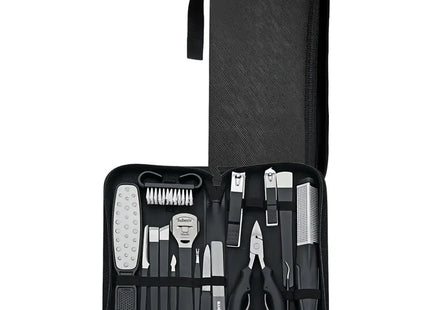 Porodo 16-In-1 Portable Nail Clipper Set Black