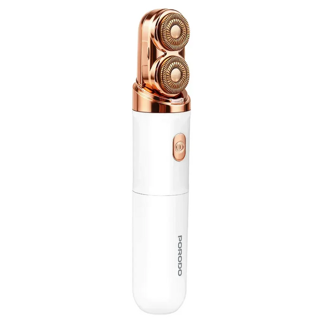 Porodo 2-In-1 Electric Face & Body Razor White