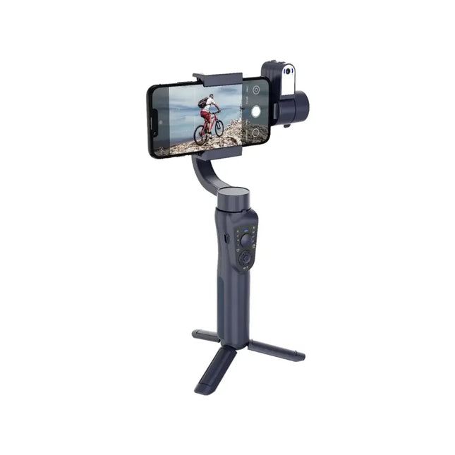 Porodo 3-Axis Ai Tracker & Light Gimbal Stabilizer Black