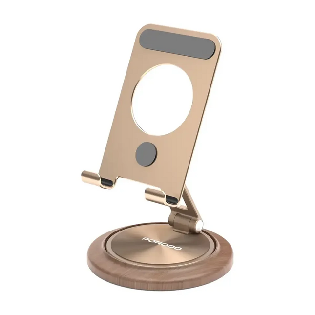 Porodo 360° Rotating Mobile & Tablet Stand Gold