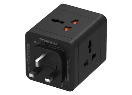 Porodo 4 AC Universal Power Block Black