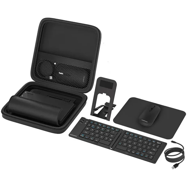 Porodo 6-In-1 Keyboard & Mouse Set Black