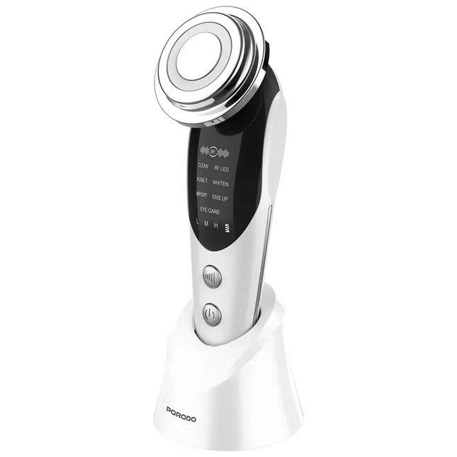 Porodo 7-In-1 Microcurrent Facial Massager White
