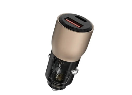 Porodo 95W Car Charger Transparent Multi-Device PD Charging Desert Titanium