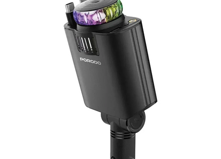 Porodo AROMAGLOW 120W Fast Car Charger Black