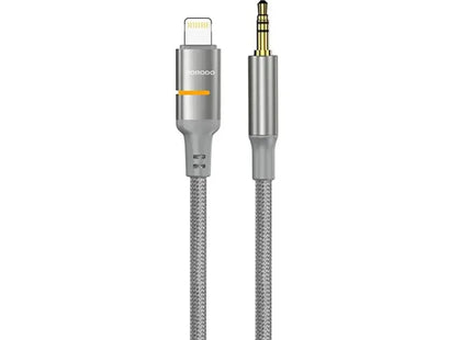Porodo AUX to Lightning LED Light Cable Gray