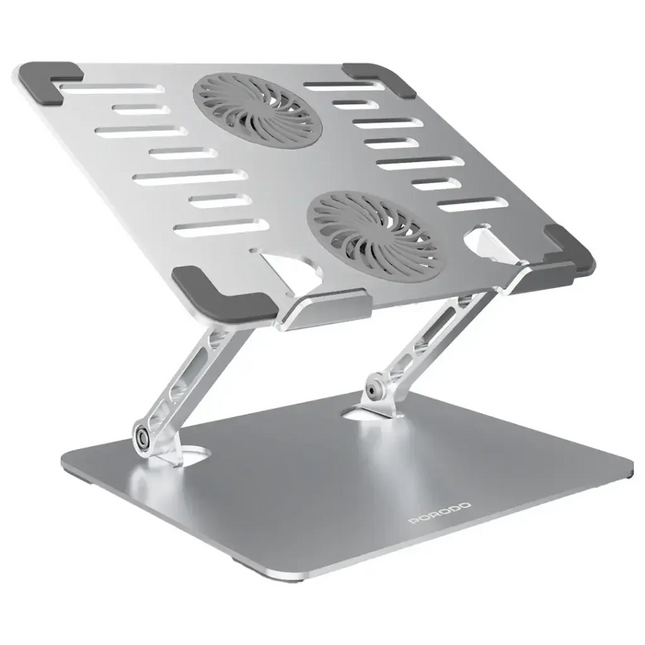 Porodo Aerodesk Cooling Laptop Stand Silver