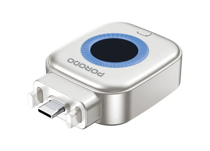 Porodo Auto Release Smart Auto-Cutoff Charging Adapter Silver