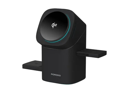 Porodo Auto Rotate & Slide Qi2 Magsafe Charging Black
