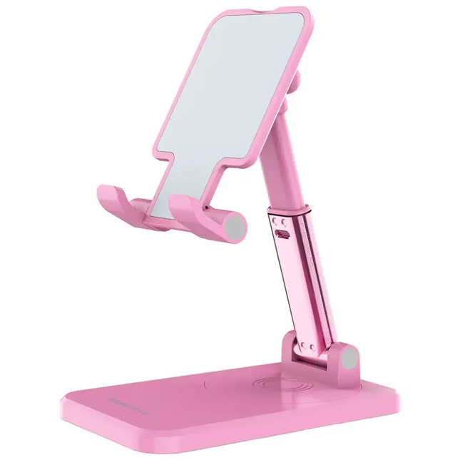 Porodo Desktop Phone & Tablet Stand with Adjustable Telescopic Rod Pink