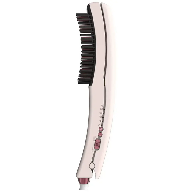Porodo Dual-Mode Hair Straightening Brush Pink