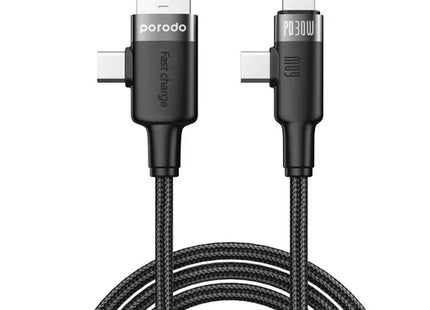 Porodo Dual Connector Universal Cable Black