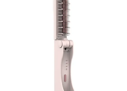 Porodo Foldable Mini Straightener Brush Pink