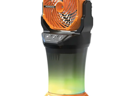 Porodo Fresh Pulse Portable Misting Fan Orange & Black