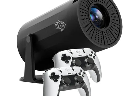 Porodo Gaming 4K Projector Android 11 with Auto Keystone and Gamepad Controller Black