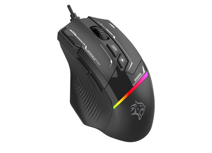 Porodo Gaming 7200 DPI Gaming Mouse 8 Programmable Keys Black