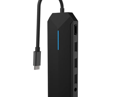 Porodo Gaming 9 In 1 USB-C HUB 4K Gamers Edition Black