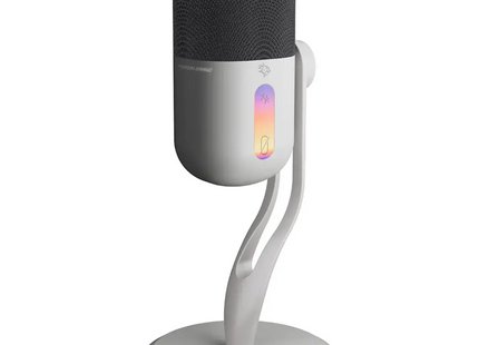 Porodo Gaming Elyx RGB Condenser Microphone Noise Surppress Button White