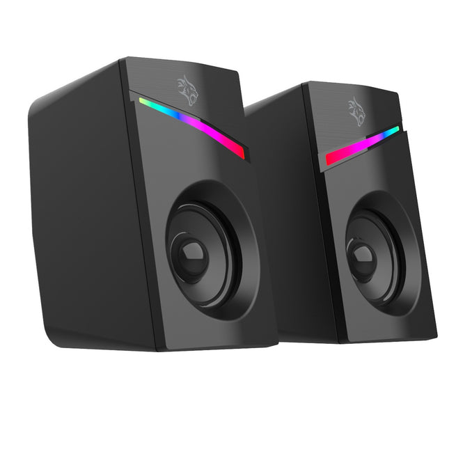 Porodo Gaming Stereo Gaming Speakers Volume Knob Control Black