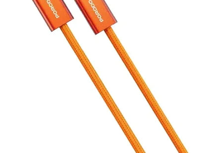 Porodo High-Speed USB-C Braided Cable PD60W Orange