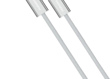 Porodo High-Speed USB-C Braided Cable PD60W Silver