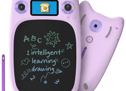 Porodo Kids Drawing & Writing Board 95 Guided Drawings | 3.0" IPS Display Purple